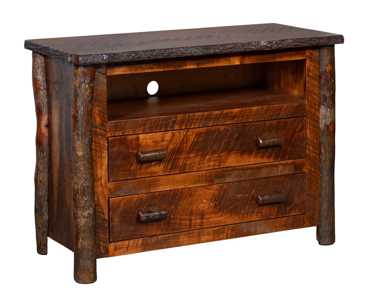 Stonewater Rough-sawn Maple & Hickory Compact TV Console