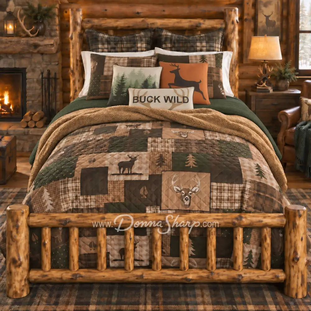 Green Forest Quilt Set