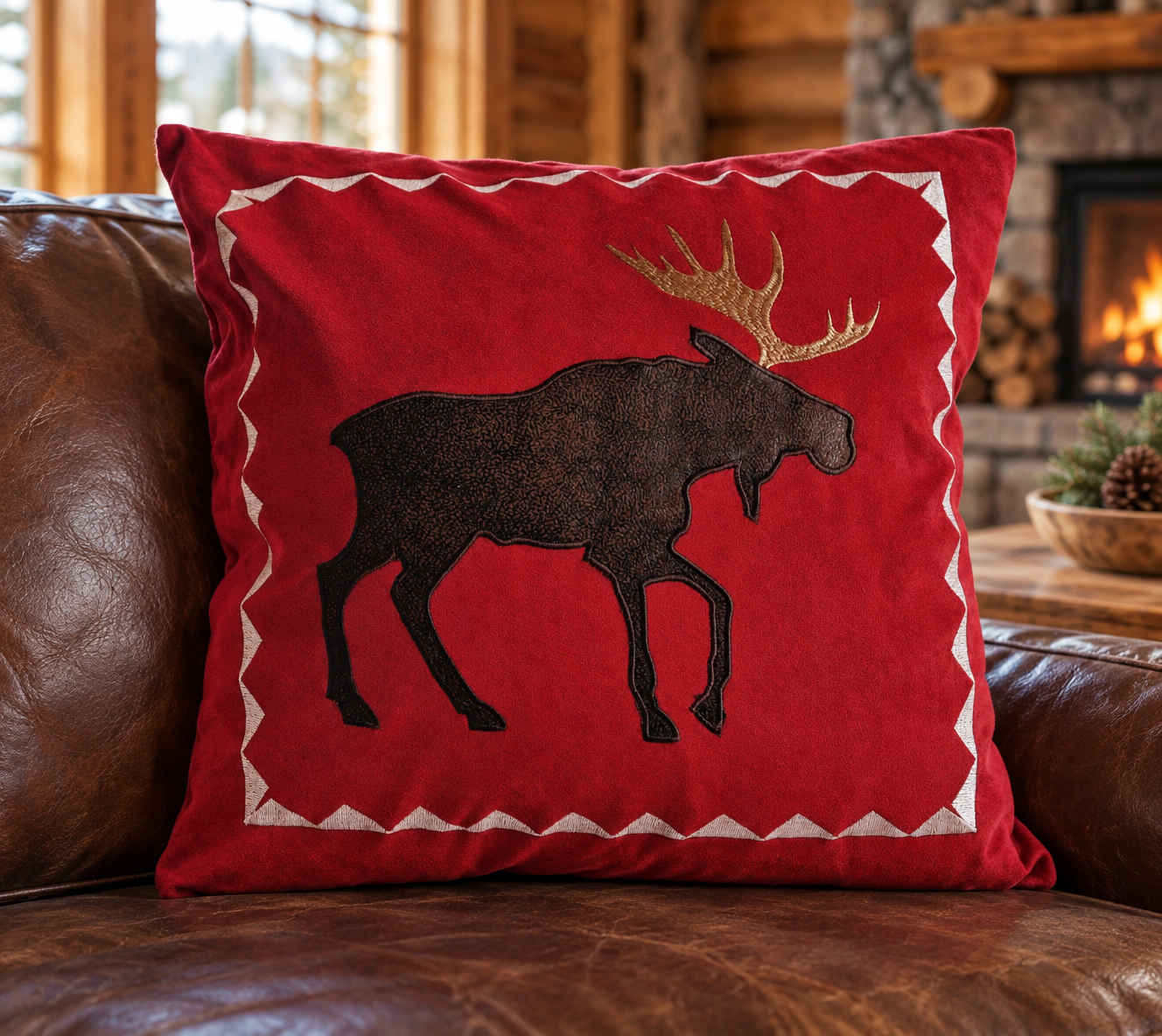 Red Moose Pillow