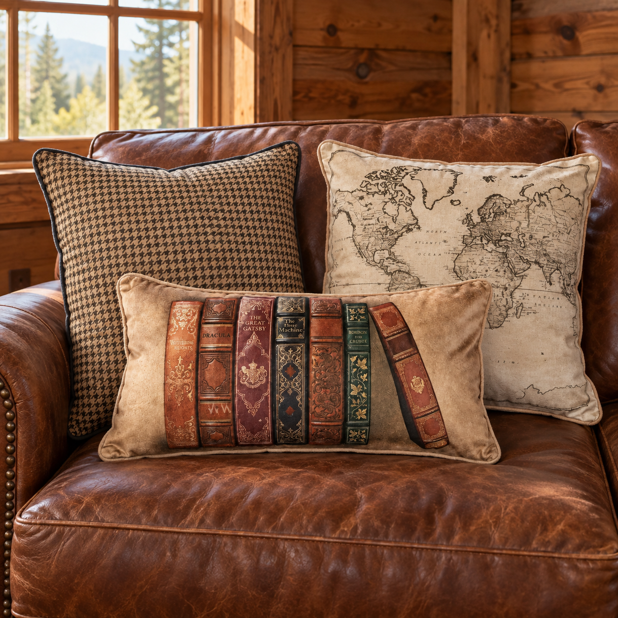 Ranger Map and Book Decorative Pillow Set