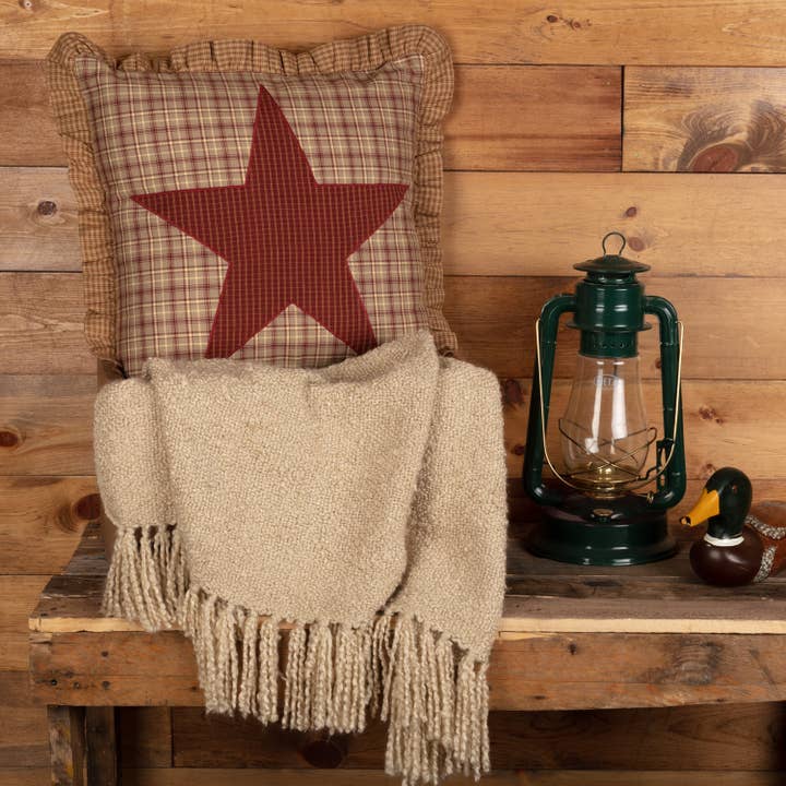 Dawson Star Applique Throw Pillow 18x18