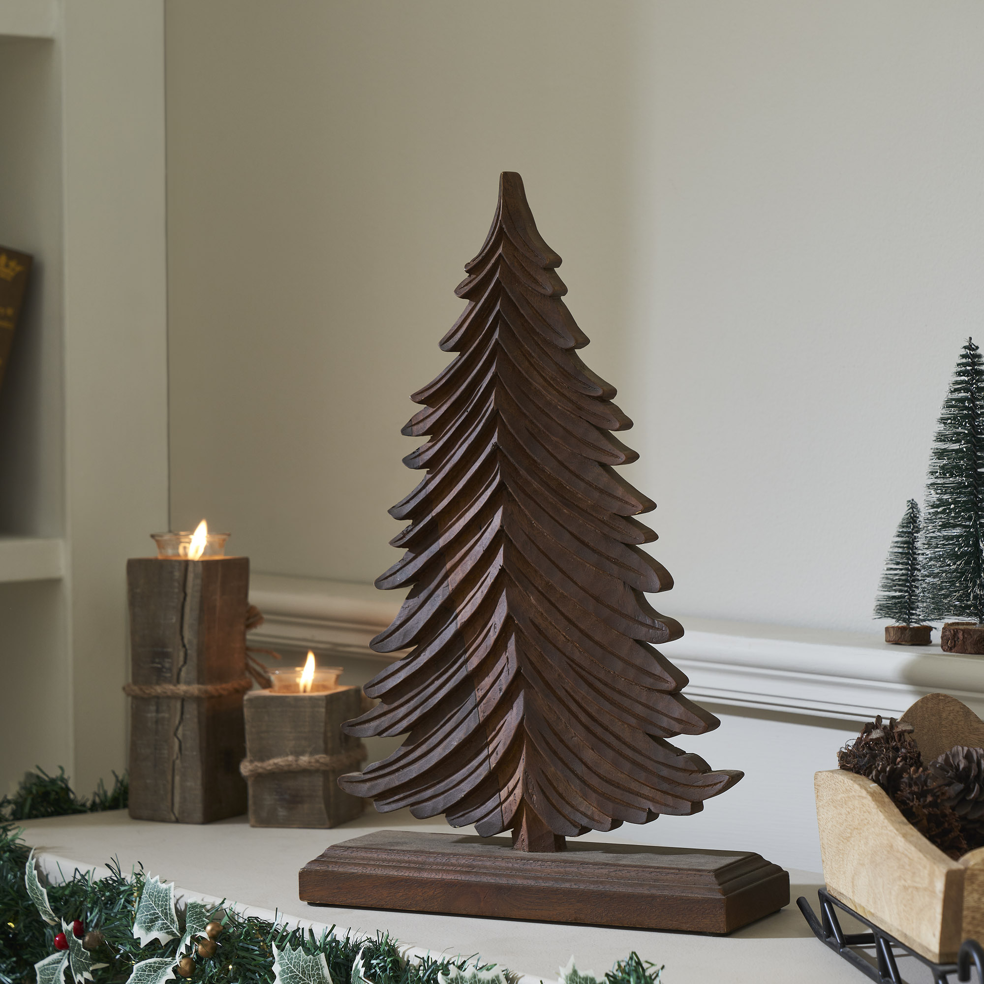 Winter Fir Dark Wooden Tree