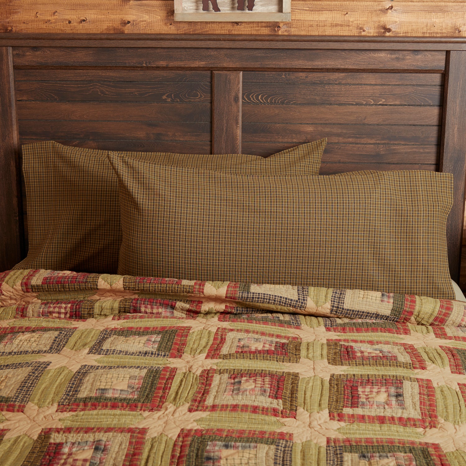 Tea Cabin Plaid Pillow Case Set of 2