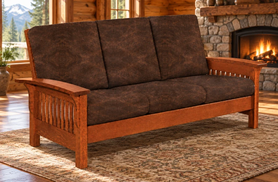 Hearthvale Sofa in a cabin