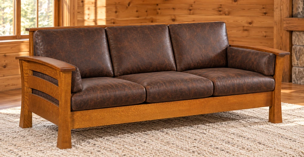 Oakfield Hollow Sofa in a cabin
