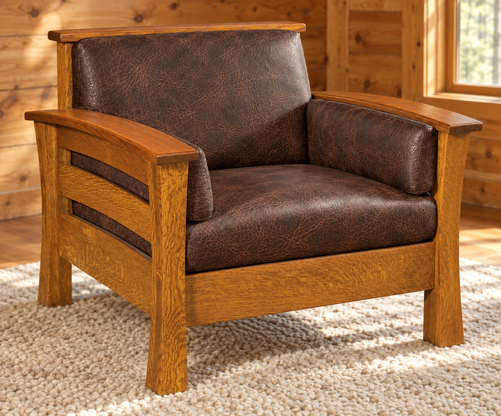 Oakfield Hollow Chair in a cabin
