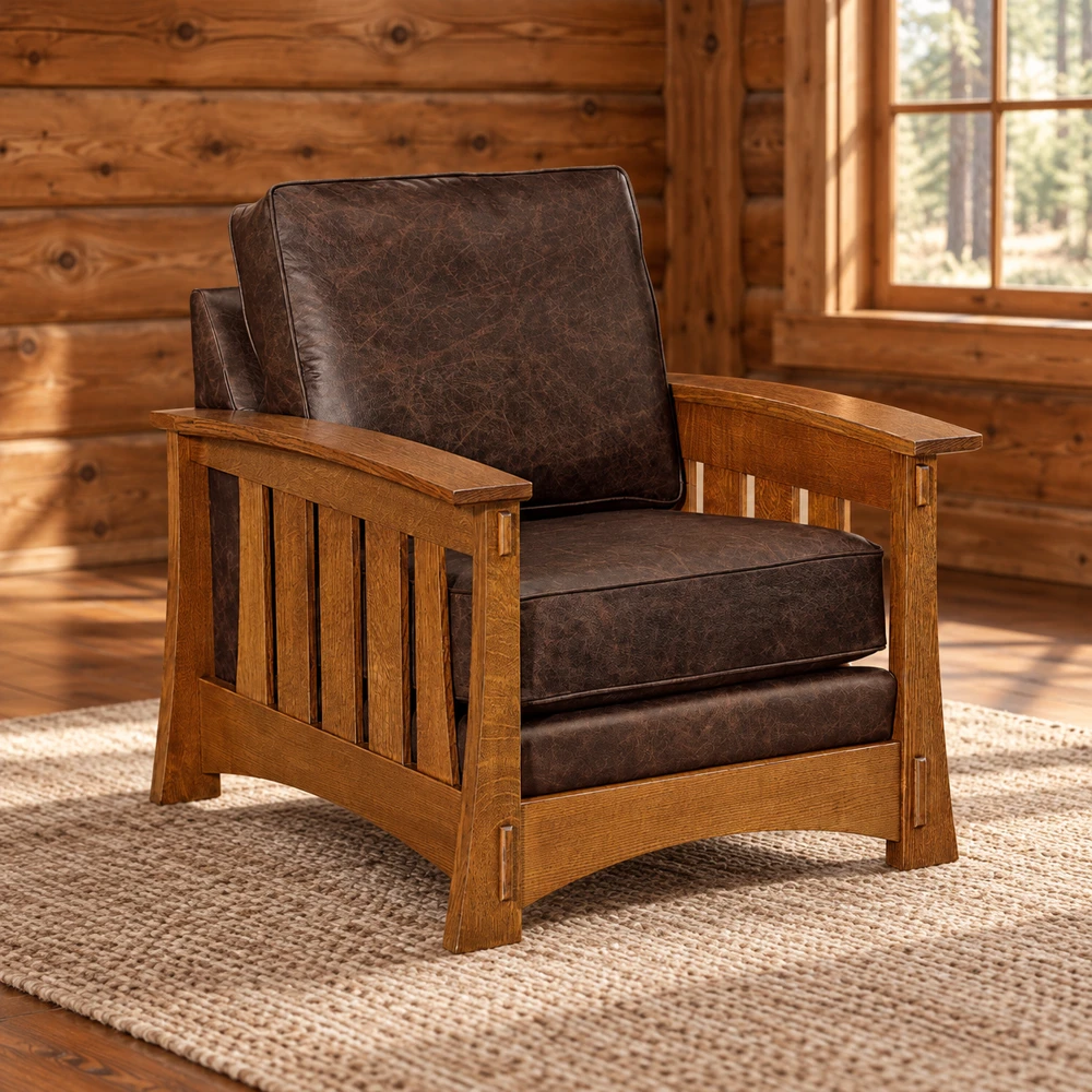 Fern Terrace Deluxe Chair in a cabin