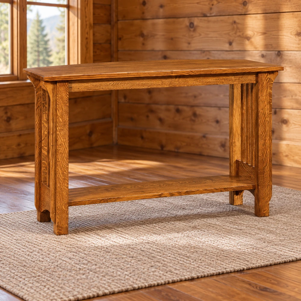 Trailmark 48-Inch Sofa Table in a cabin