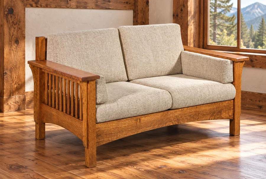 Trailmark Loveseat in a cabin