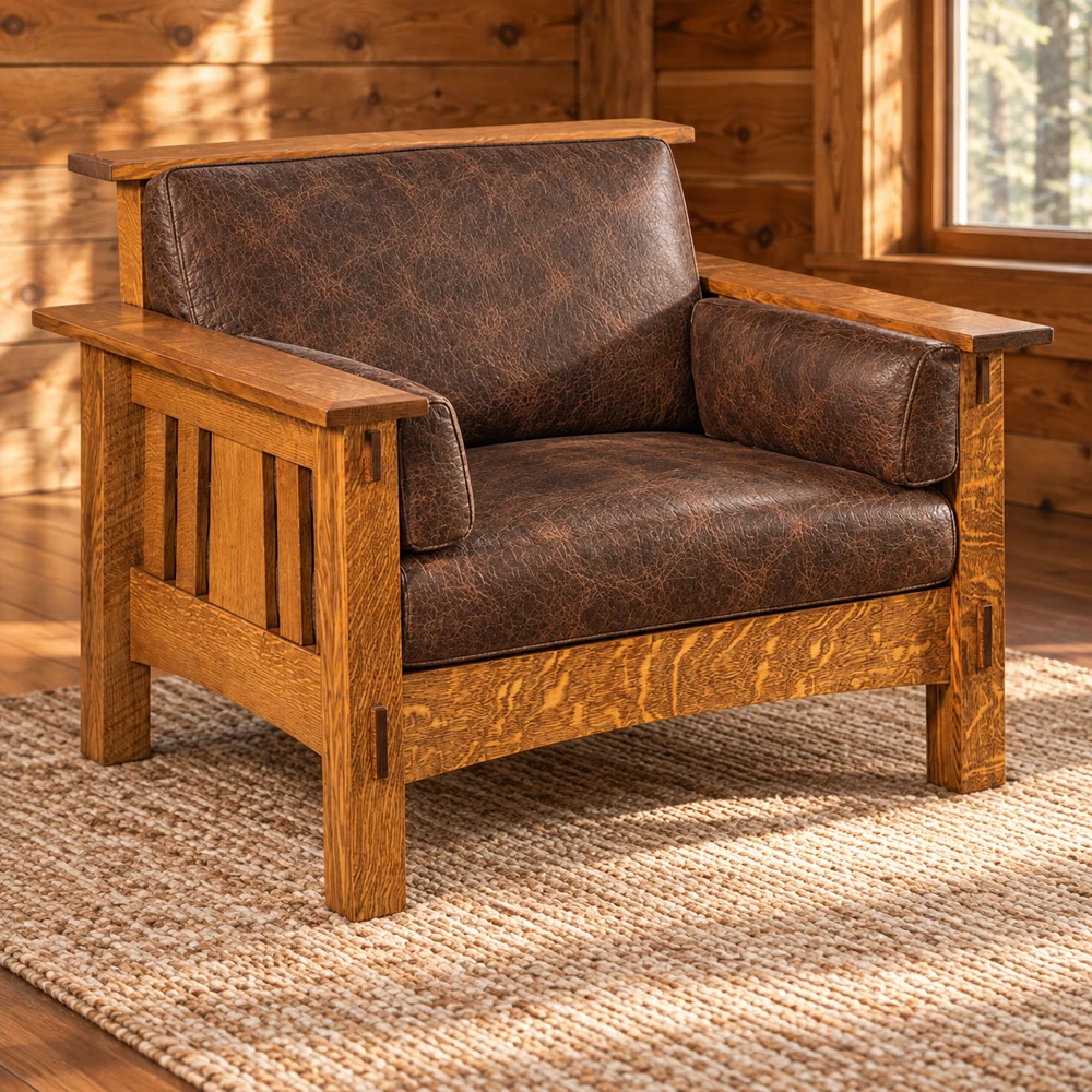 Canyon Forge Chair in a cabin