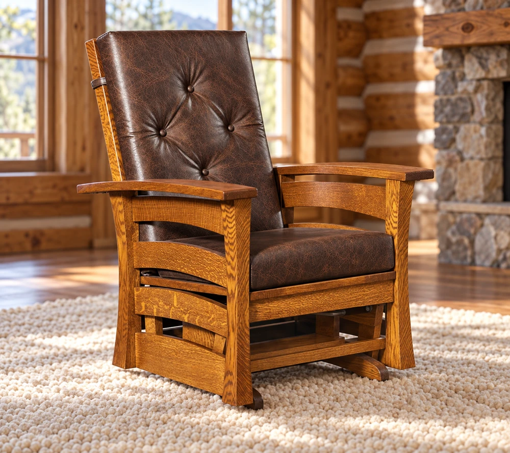 Oakfield Hollow Glider in a cabin
