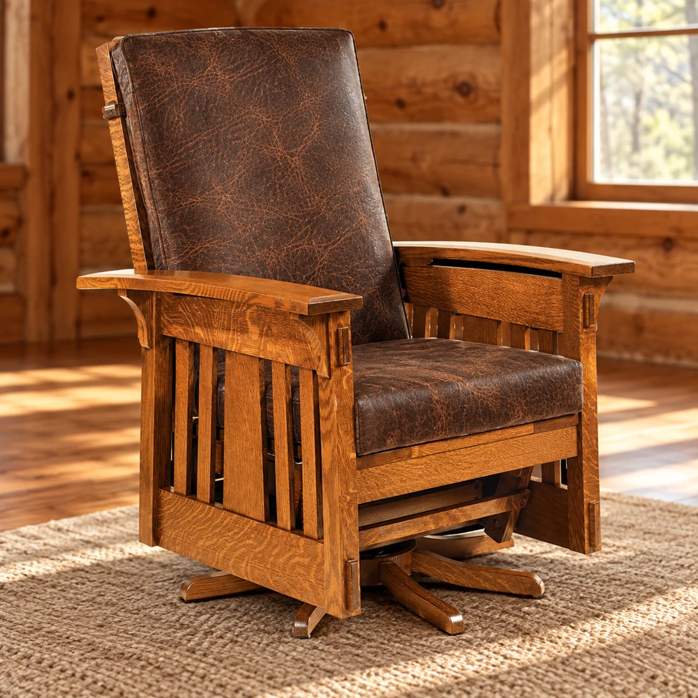 Canyon Forge Glider Swivel in a cabin