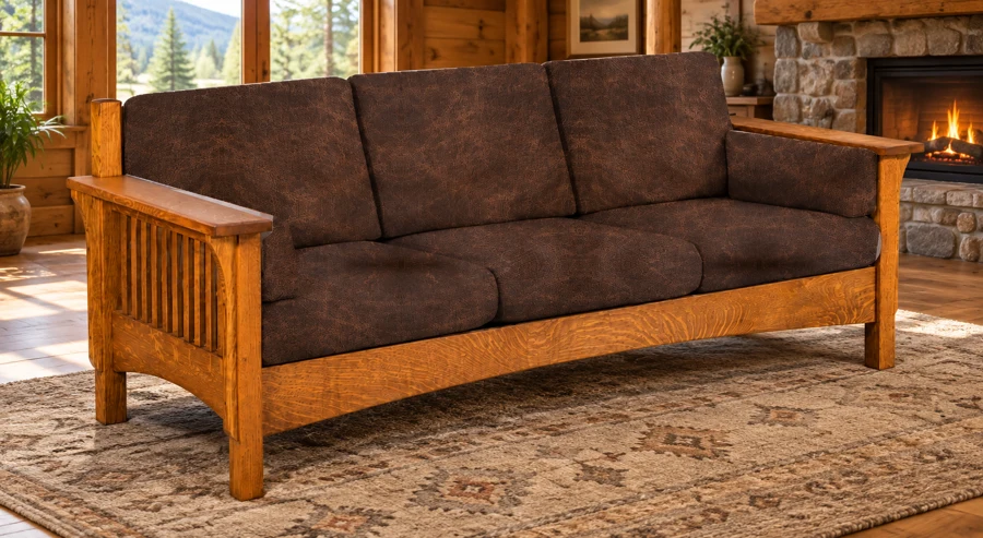 Trailmark Sofa in a cabin