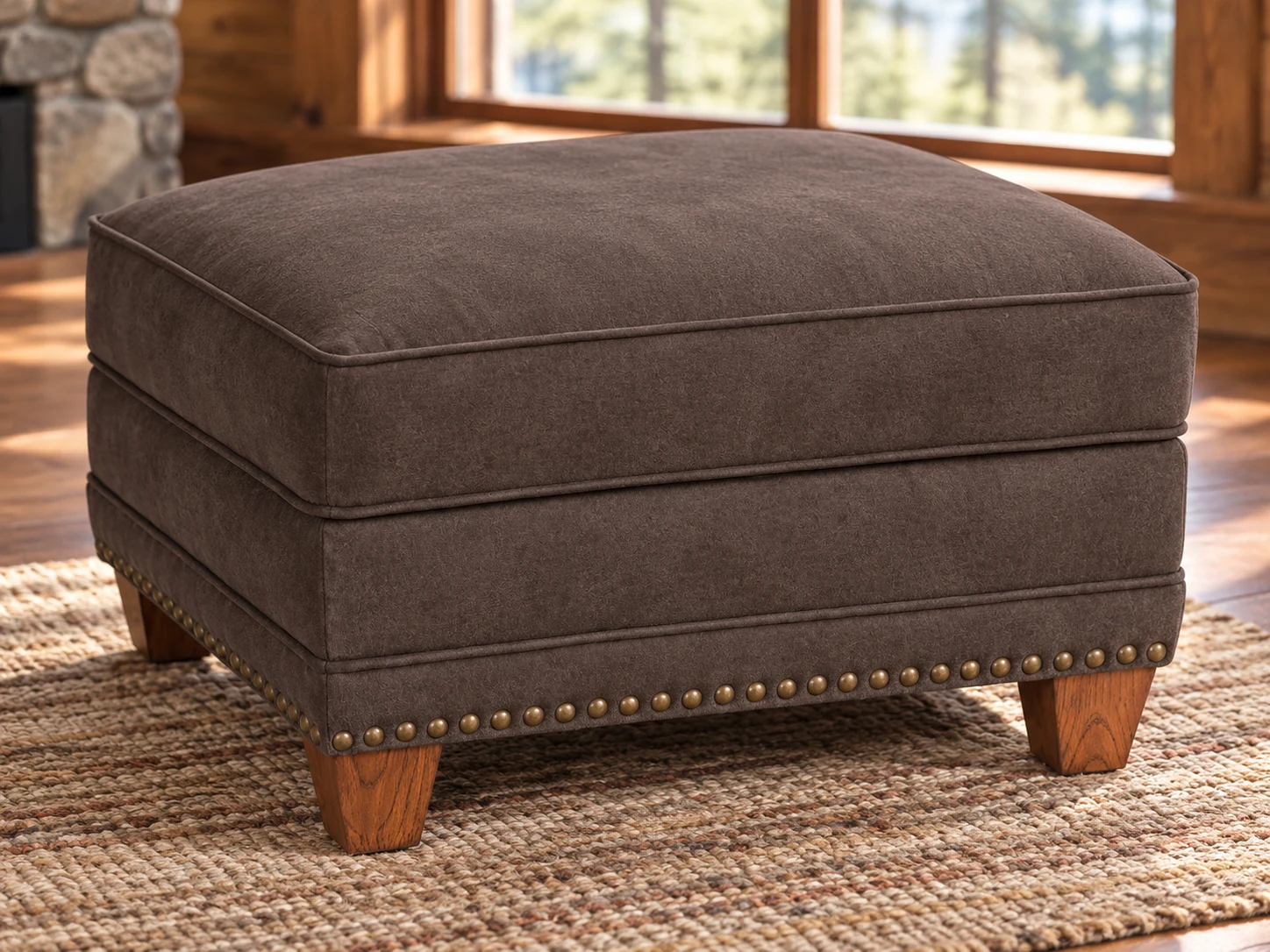 Woodland Crest Storage Ottoman