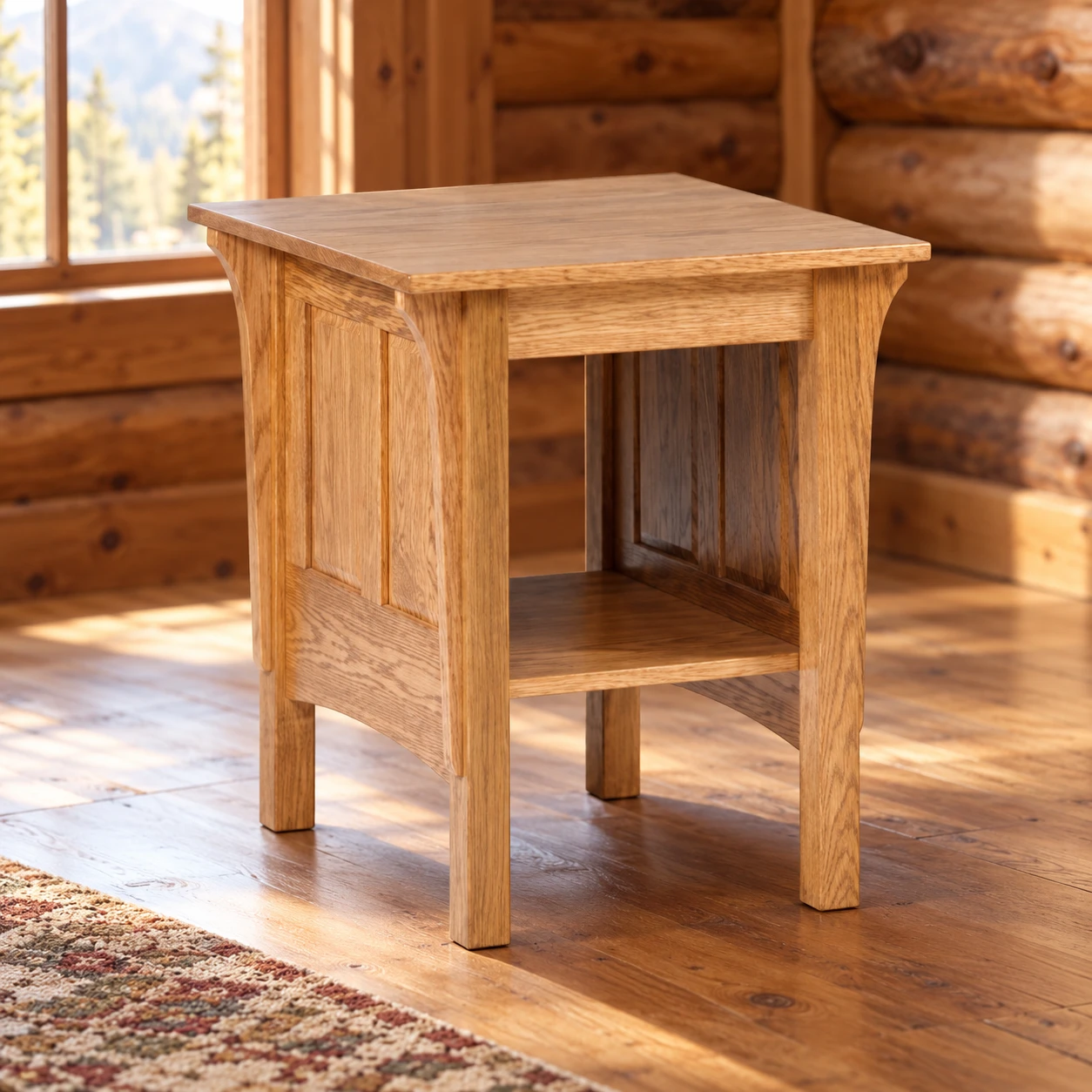 Clearfield End Table in a cabin
