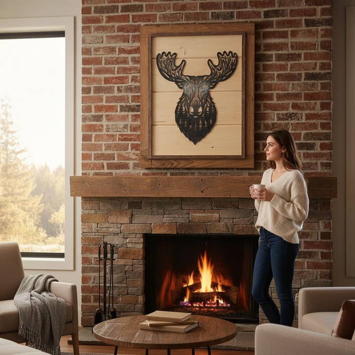 Branchwork Antler Wood Portrait