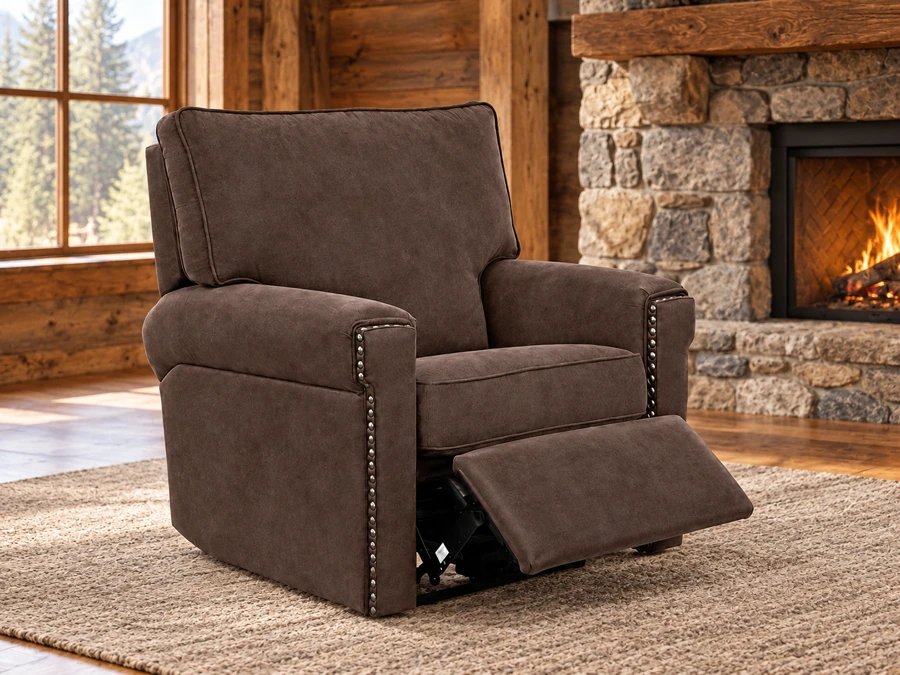 Forestbrook Recliner in a cabin