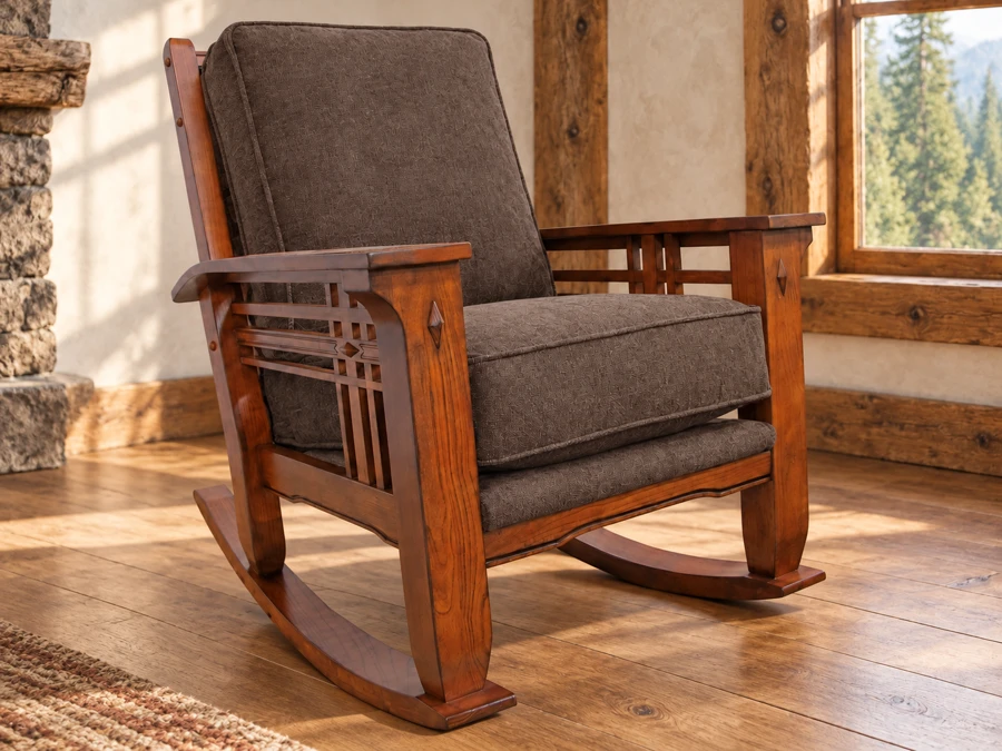Trailwood Rocker in a cabin