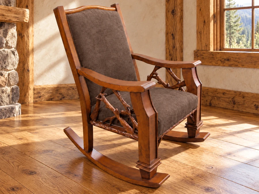 Elkhaven Rocker in a cabin