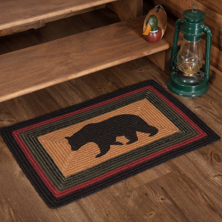 Bear Braided Rectangle Rug — 20 × 30