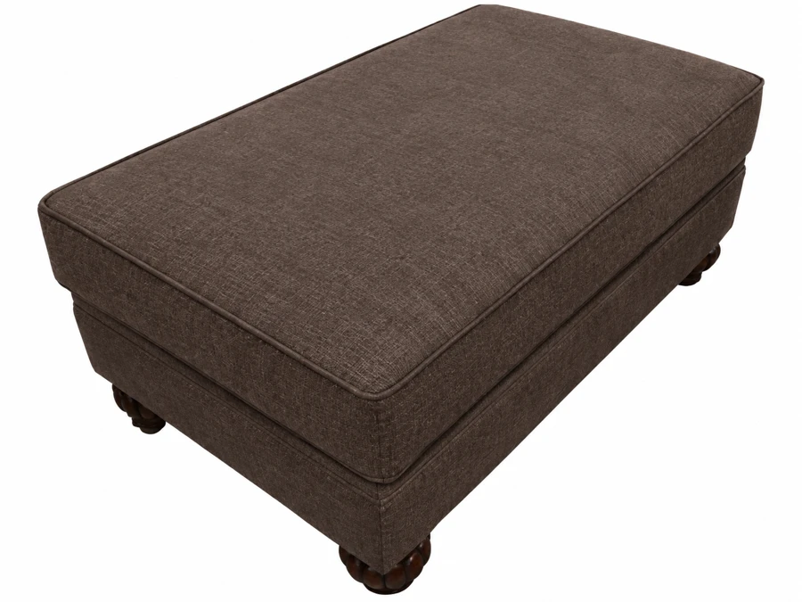 Deerhaven Jumbo Storage Ottoman in Bella Chocolate