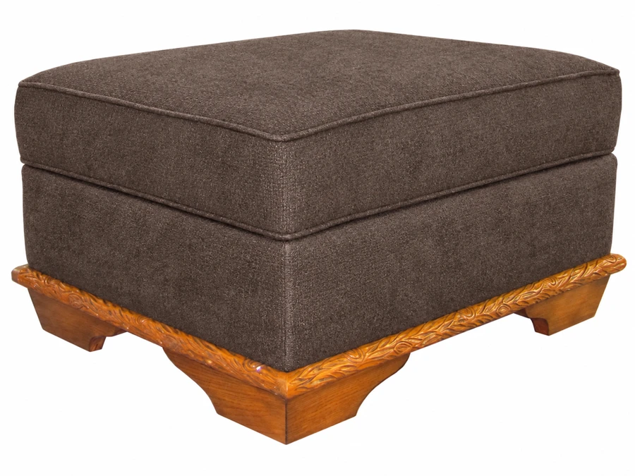Elkhaven Ottoman in Bella Chocolate